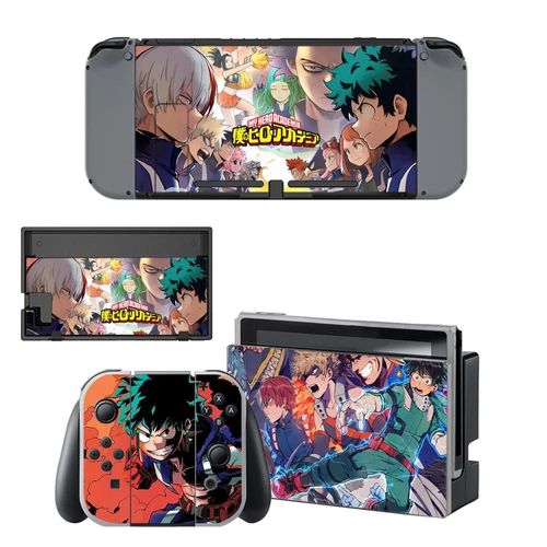 Autocollant My Hero Academia En Vinyle, 10 Styles, Pour Console Nx Et Joy-Con Nintendo Switch, Accessoires De Jeu