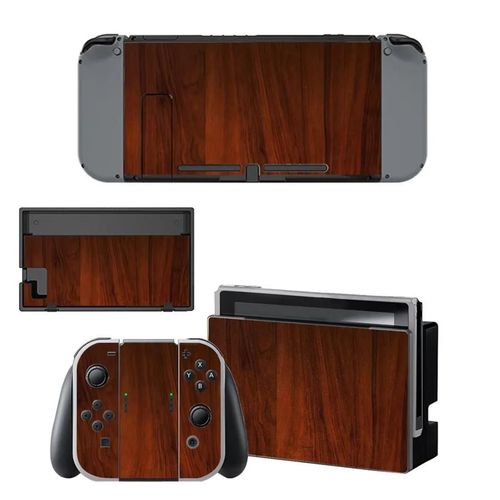 Autocollants En Vinyle Texture Bois, 15 Styles, Pour Console Nx Et Joy-Con Nintendo Switch, Accessoires De Jeu