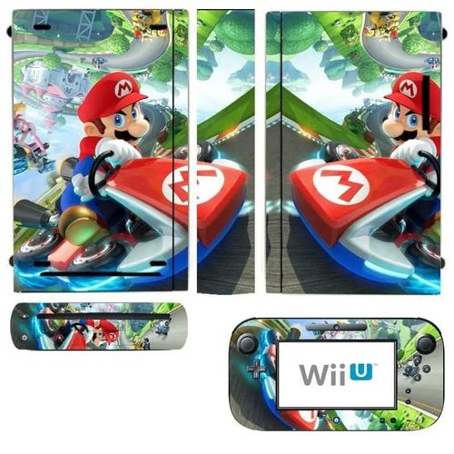 Protecteur Autocollant En Vinyle Pour Nintendo Wii U Et Contrôleur, Pour Caddie Mari0, Nouveauté