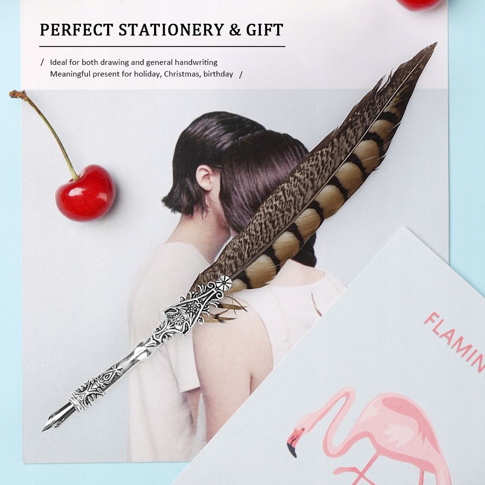 Stylo Plume Classique Avec Plumes Vintage - 4