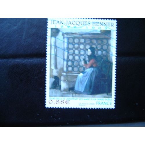 Ad 018 B // Timbre France Oblitere N° 4286 (2008) *J.J.Henner" Jeune Fille Se Chauffant Les Mains À Un Grand Poêle