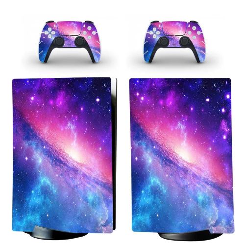 Ps5 Édition Numérique Autocollant De Peau Housse De Décalcomanie Pour Console Playstation 5 Et 2 Contrôleurs En Fiber De Carbone Ps5 Autocollant De Peau