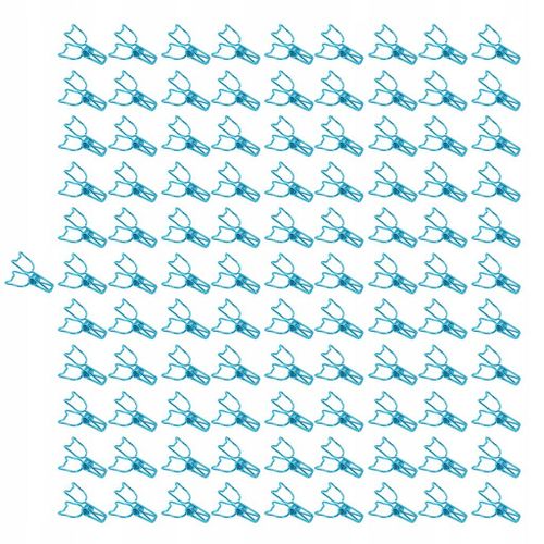 100 Pieces Pinces A Reliure Chat Mignon