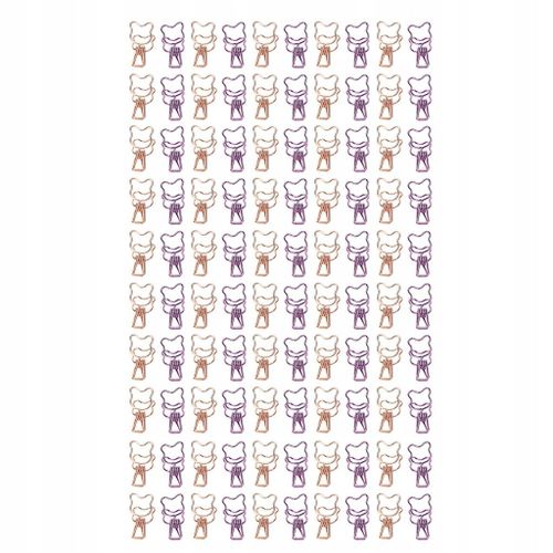 100pcs Clips De Reliure Ours Mignons