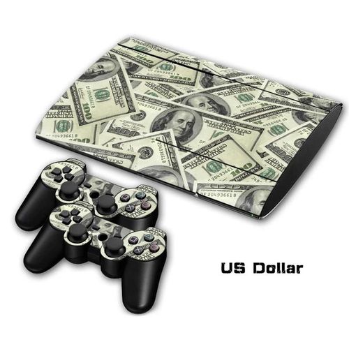 Autocollant En Vinyle Pour Console Playstation 3 Slim Et Contrôleurs De Ps3, Auto V Gta 5, 4000