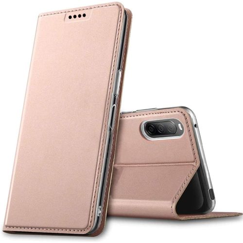 Pour Sony Xperia 10 Iii, Coque Pochette Portefeuille Pour Housse Sony Xperia 10 Iii Avec Fonction Wallet - Rose