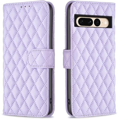Coque Pour Google Pixel 7 Pro, Housse En Google Pixel 7 Pro, Housse Magnetique Flip Portefeuille Avec Fentes De Cartes Pour Google Pixel 7 Pro 5g, Violet