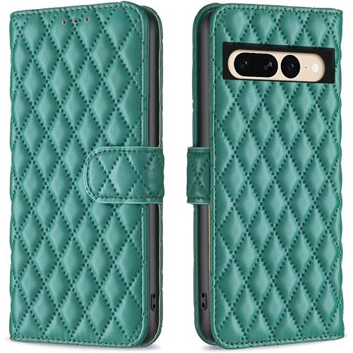 Coque Pour Google Pixel 7 Pro, Housse En Google Pixel 7 Pro, Housse Magnetique Flip Portefeuille Avec Fentes De Cartes Pour Google Pixel 7 Pro 5g, Vert