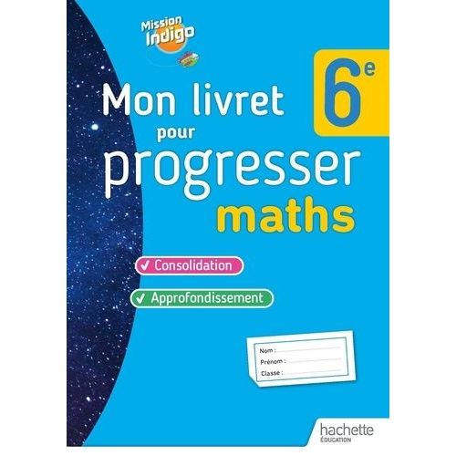 Mon Livret Pour Progresser Maths 6e