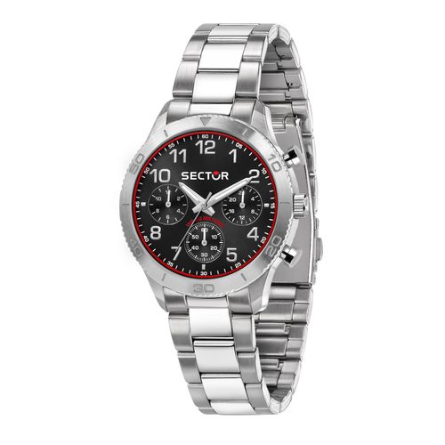 Montre-Bracelet Sector Pour Homme, Multifonction, Bracelet En Acier Inoxydable, Argent, Use53578017