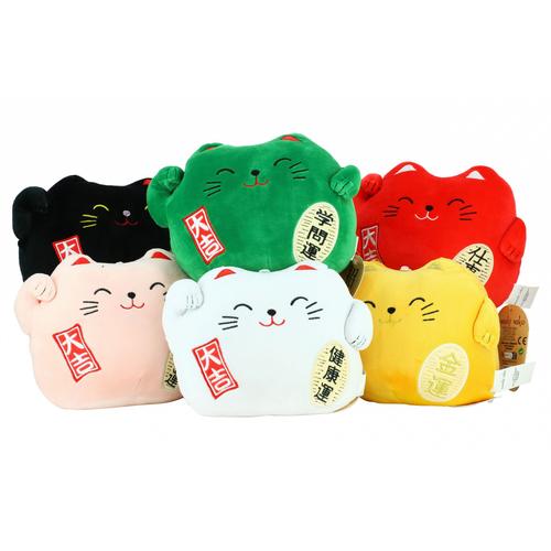 Peluche - Maneki Neko 20 Cm - Assortiment 6 Couleurs