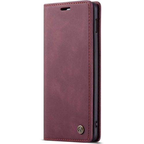 Coque Samsung Galaxy S10e,Coque Rabat Avec Magnetique,Housse Portefeuille Cartes Stand Fonction (Rouge)