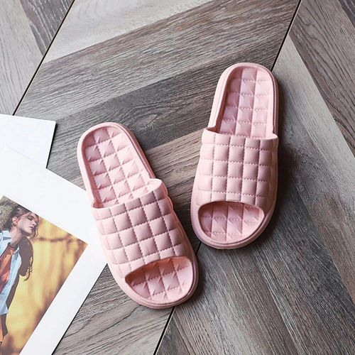 Chaussures Pantoufles D'intérieur Pour Femmestongs D'été Douces Et Confortablespantoufles De Bain Pour Couplechaussures Plates Pour La Famillesandales D'hôtel