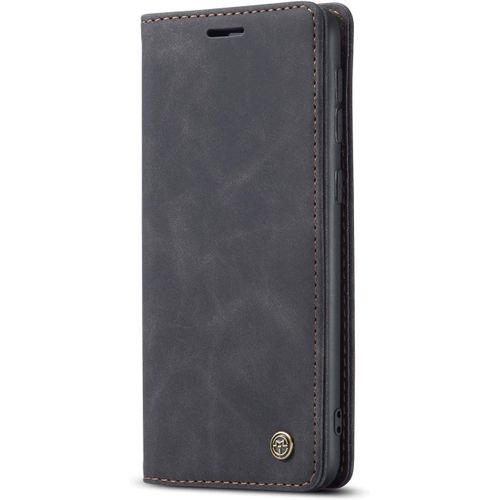 Coque Samsung Galaxy M31,Coque Rabat Avec Magnetique,Housse Portefeuille Cartes Stand Fonction (Noir)