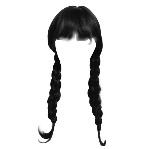 Perruque Mercredi Addams Pour Enfants | Perruque Mercredi Addams Family Thing | Chose Du Mercredi Cadeaux De Marchandise Pour Les Décorations De Fête De Cosplay
