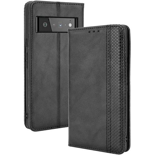 Pour Coque Google Pixel 6a Portefeuille Pu Multifonction Housse Compatible Ave Google Pixel 6a Noir