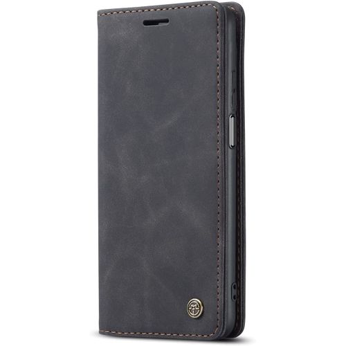 Coque Xiaomi Redmi Note 10 5g,Coque Rabat Avec Magnetique,Housse Portefeuille Cartes Stand Fonction (Noir)
