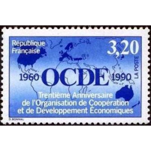 Timbre France 1990 , Neuf - O C D E - 3.20 Yt 2673