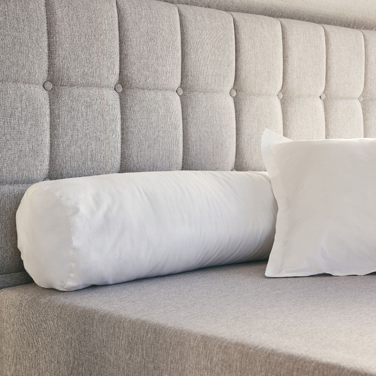 Dorsoline - Traversin Quietude - 140 Cm - Traversin Synthétique - Confort Moelleux - Housse 100% Coton