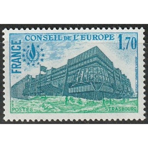 Conseil De L'europe, Bâtiment Du Conseil 1f70. Timbre Neuf** 1978 N° 59