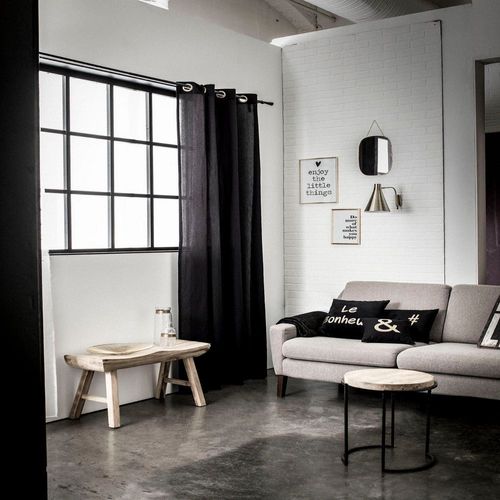 Rideau 140x240 Cm Coton Gold Is Black