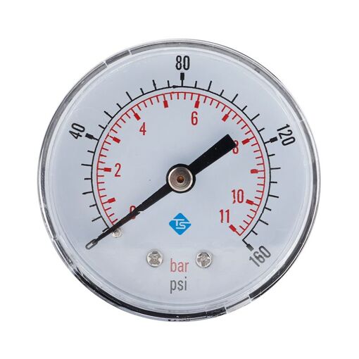 ManomÃ¨tre Pression Eau 0-3 Bar, 53mm, Raccord 1/4 BSPT - Pour Filtre Ã  Sable Piscine, Ã©tang, Aquarium