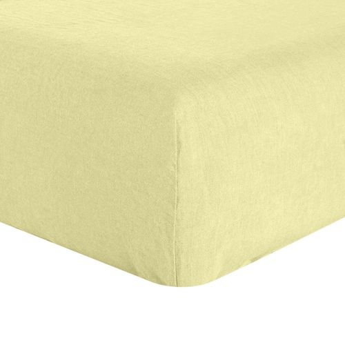 Drap Housse 140x190 +30 Cm En Lin Français - Lin Lavé Beurre