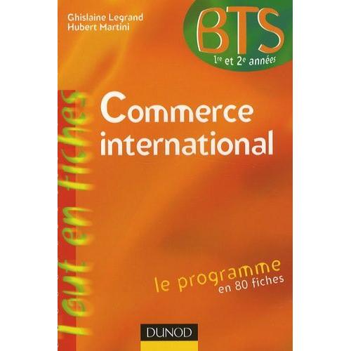 Commerce International Bts 1re Et 2e Années