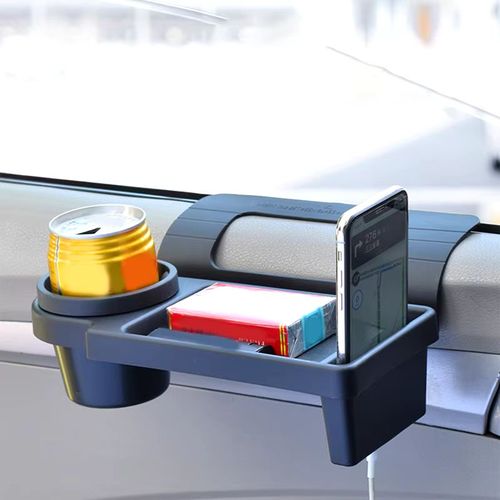 Boîte De Rangement Intérieure De Voiture Avec Porte-Gobelet, Téléphone Portable, Multifonctionnel, Accessoires Universels
