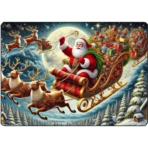 Surface De Découpe Père Noël 28.5 X 20 Cm