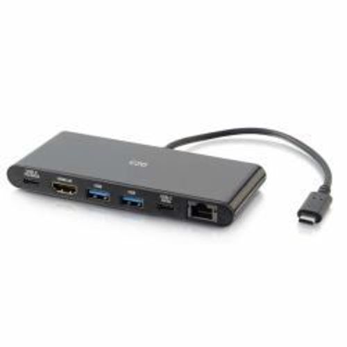 C2G USB-C Docking Station with 4K HDMI, Ethernet, USB and Power Delivery - Station d'accueil - USB-C / Thunderbolt 3 - HDMI - 1GbE