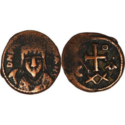 Byzance - Demi Follis - Phocas - 602-610 Ad - Carthage - 4.82 G. - Rare - Sear 685 - 22-048