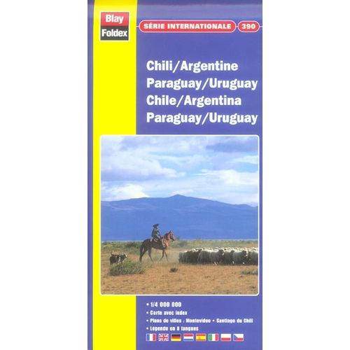 Chili-Argentine-Paraguay-Uruguay - 1/4 000 000