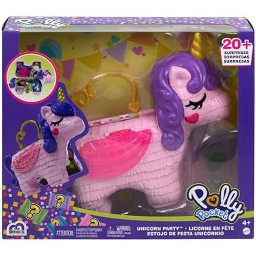 Licorne En Fête ¿ Comprend Mini-Figurines Polly Et Lila, Plusieurs Zones De Jeu, 25 Surprises Et Accessoires, Jouet Idéal Pour Enfants, Modèle Gvl88