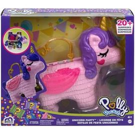 Licorne En Fête ¿ Comprend Mini-Figurines Polly Et Lila, Plusieurs Zones De Jeu, 25 Surprises Et Accessoires, Jouet Idéal Pour Enfants, Modèle Gvl88