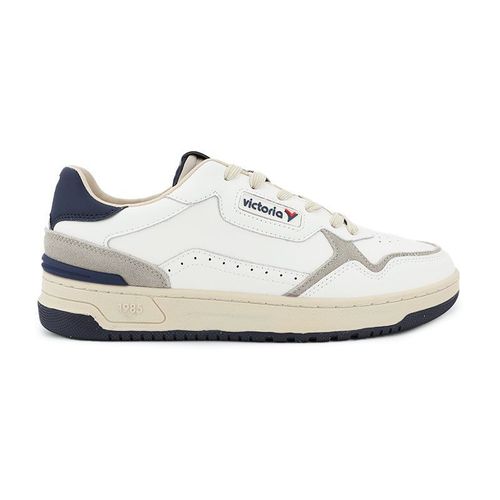 Victoria Baskets C80 Blanche Et Marine