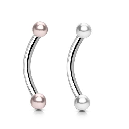 Lot 2 Piercings Arcade Swann Sourcil Oreille Cartilage Tragus Helix Barbell Barre Acier Chirurgical Inoxydable Anti Allergique