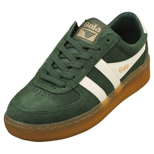 Gola Grandslam - Sneakers Femme En Cuir, Vert Écru Et Blanc - 42