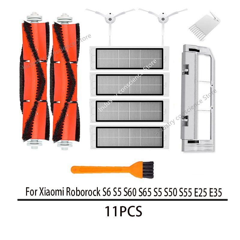 Kit de filtre Hepa brosse principale pour Roborock S6 S5 Max S50 S55 S60  S65 E25 E35 Robot Aspirateur Accessoires