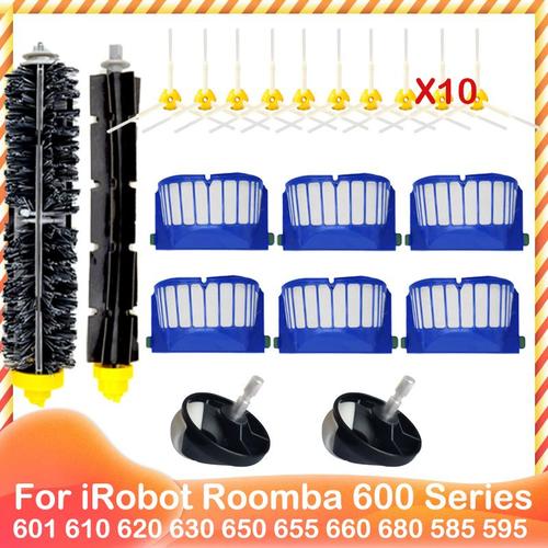 Brosse de batteur Flexible, brosse latérale pour iRobot Roomba, 4