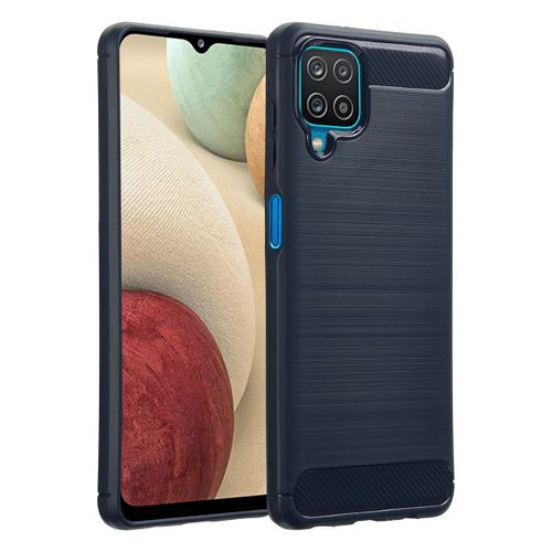 Imoshion Coque Brushed Samsung Galaxy A12 Bleu Foncé