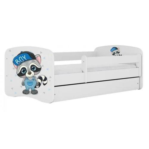 Happy - Lit Panda Enfant 140 X 80 Cm Sommier + Matelas + Tiroirs