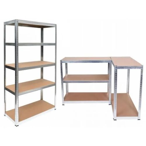 Rayonnage Industriel En Métal - Hucoco - 90x30x180 - 5 Étagères - Rayonnage De Stockage