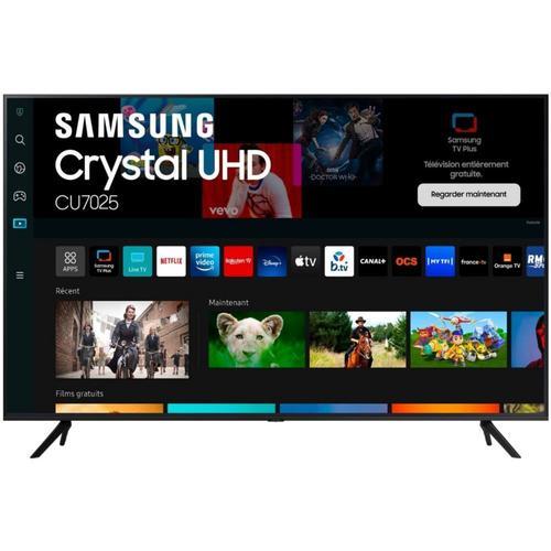 TV LED Samsung Crystal 65CU7025 65" (163 cm) 4K UHD Smart Noir