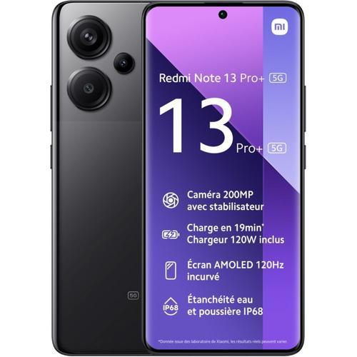 Xiaomi Redmi Note 13 Pro+ 5G 256 Go Noir minuit