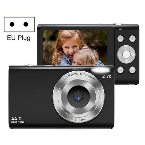 Appareil Photo Numérique Full HD 1080P 2,4 pouces 36MP Zoom 16X Noir YONIS