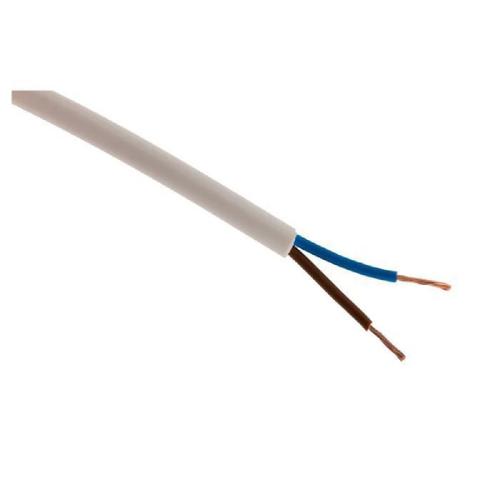 Câble d'alimentation électrique HO5VV-F 2x 1 Blanc - 25m - Zenitech