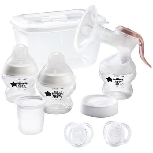Tommee Tippee. Kit De Démarrage Allaitement. Tire-Lait Manuel Et Biberons Inclus