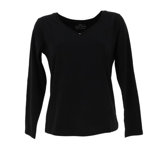 Tee Shirt Manches Longues Teddy Smith T-Miana Ml Noir
