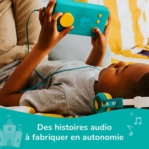 Lunii Pack Ma Fabrique À Histoires Verte Avec Casque Audio Octave Et Sa Coque Odile Orange